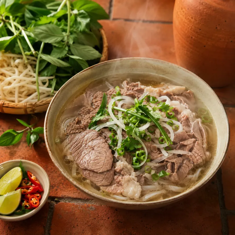 Ly trà trái cây trên bàn gỗ